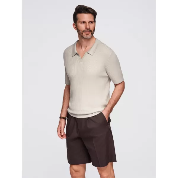  Pánské polo triko OMBRE OM-POSS-0160 LIGHT GREY 