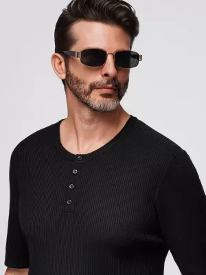 Pánské triko OMBRE OM-TSCT-0254 BLACK