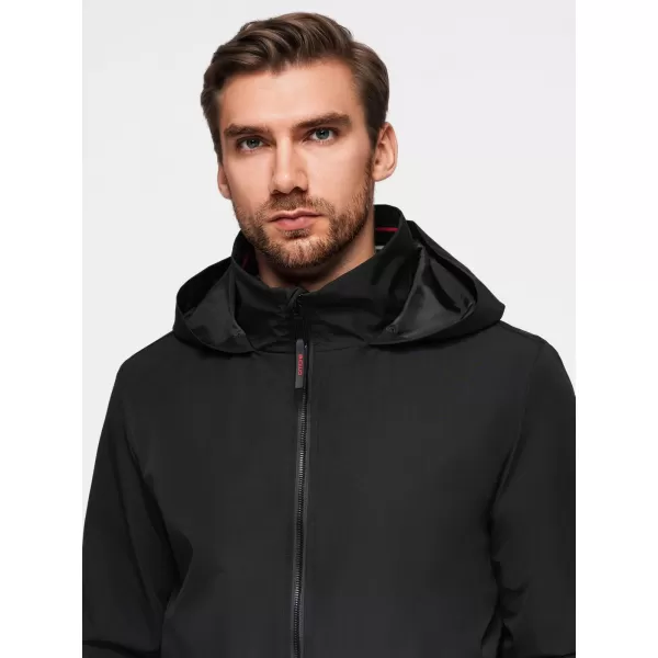  Pánská bunda OMBRE OM-JANP-0222 V2 BLACK 