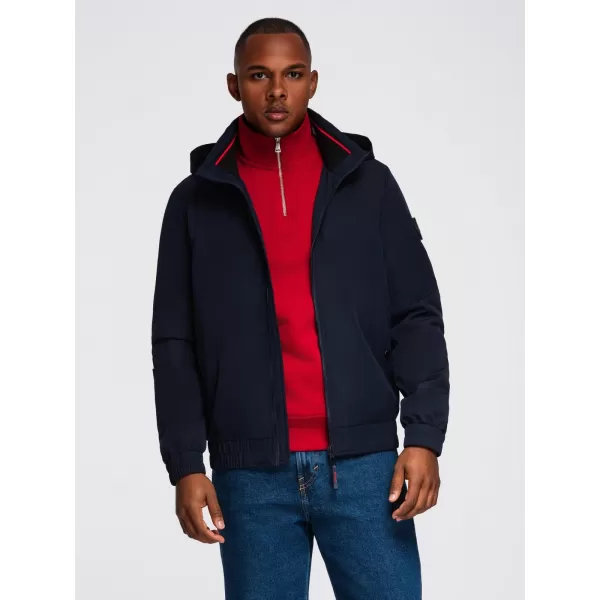  Pánská bunda OMBRE OM-JANP-0222 NAVY BLUE 
