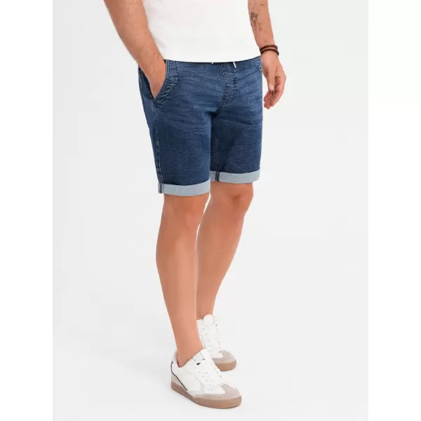 Pánské kraťasy OMBRE OM-SRDS-0161 DARK BLUE 