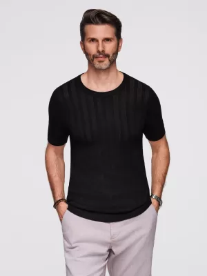 Pánský svetr OMBRE OM-TSCT-0251 BLACK
