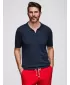 Pánské polo triko OMBRE OM-POSS-0159 NAVY BLUE