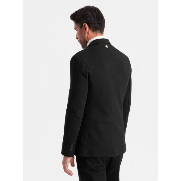  Pánské sako OMBRE OM-BLZB-0101 BLACK 