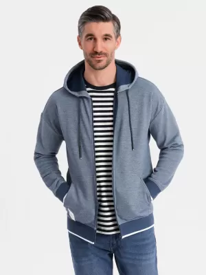 Pánská mikina OMBRE BLACK OM-SSZP-0210 NAVY BLUE