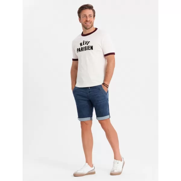  Pánské kraťasy OMBRE OM-SRDS-0161 DARK BLUE 