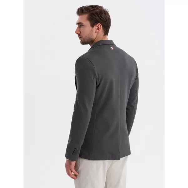  Pánská sako OMBRE OM-BLZB-0101 GRAPHITE 
