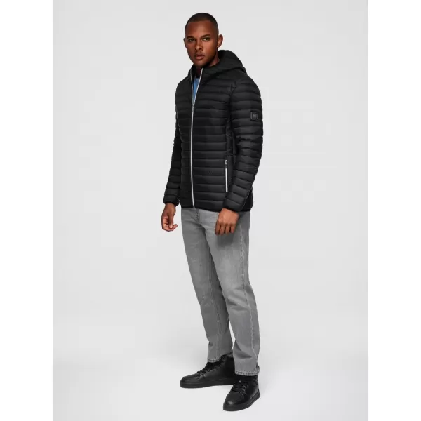  Pánská bunda OMBRE OM-JALJ-0266 BLACK 