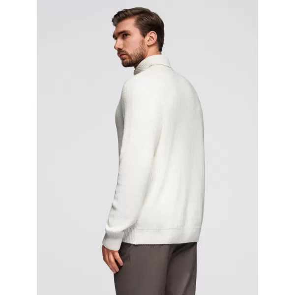  Pánský svetr OMBRE OM-SWTN-0162 WHITE 