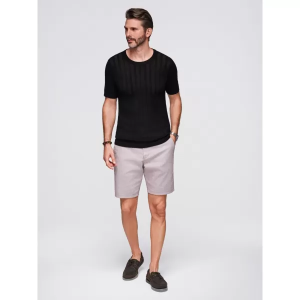  Pánský svetr OMBRE OM-TSCT-0251 BLACK 