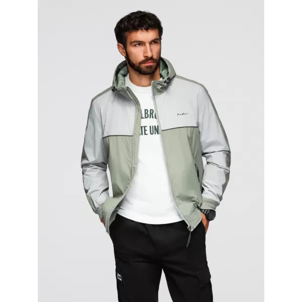  Pánská bunda OMBRE OM-JANP-0228 GREY 