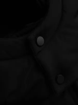 Pánský kabát OMBRE OM-JALJ-0266 V1 BLACK