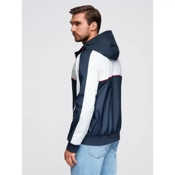  Pánská bunda OMBRE OM-JANP-0228 WHITE 