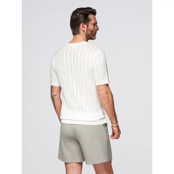  Pánský svetr OMBRE OM-TSCT-0251 WHITE 
