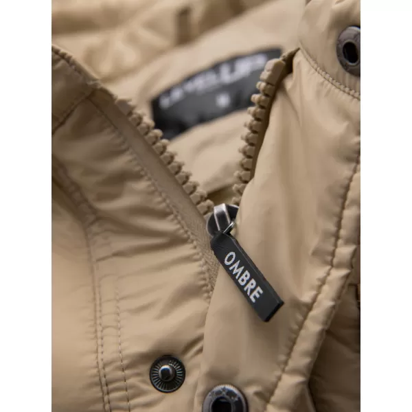  Pánská bunda OMBRE OM-JALP-0215 BEIGE 