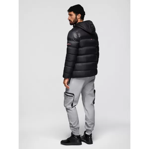  Pánská bunda OMBRE OM-JAHP-0303 BLACK 