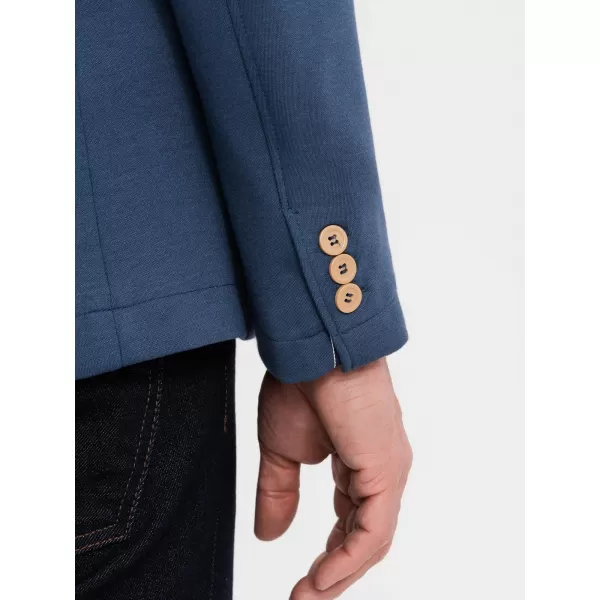  Pánské sako OMBRE OM-BLZB-0101 DARK BLUE 