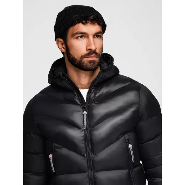  Pánská bunda OMBRE OM-JAHP-0303 BLACK 