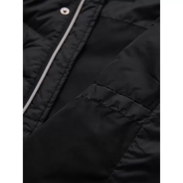  Pánský kabát OMBRE OM-JALJ-0266 BLACK 