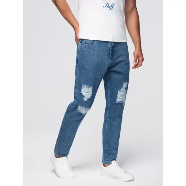  Pánské kalhoty OMBRE OM-PADP-0250 BLUE 