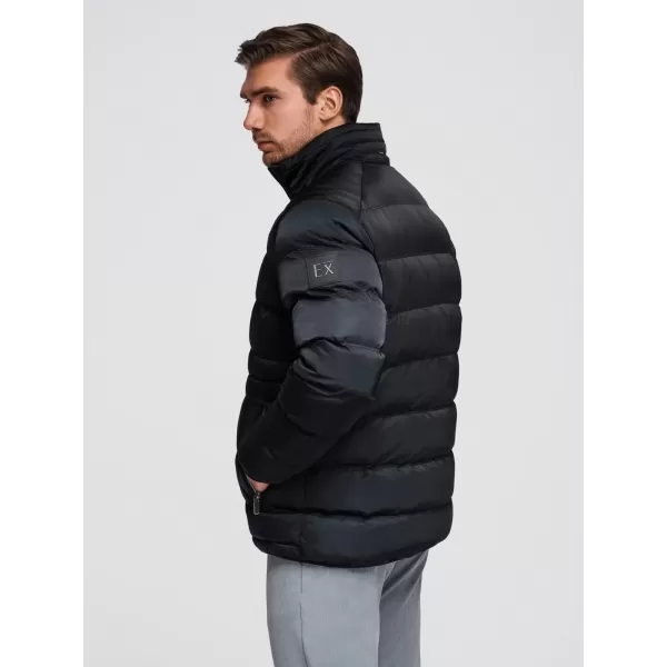  Pánská bunda OMBRE OM-JALP-0218 BLACK 