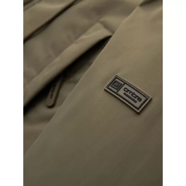  Pánský kabát OMBRE OM-JAPJ-0313 OLIVE 