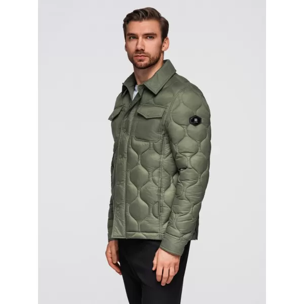  Pánská bunda OMBRE OM-JALP-0215 OLIVE 