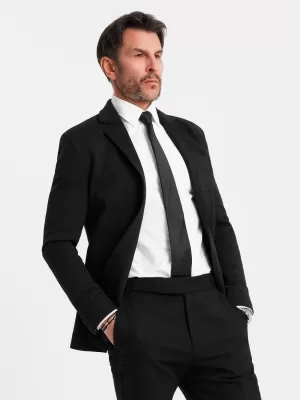 Pánské sako OMBRE OM-BLZB-0101 BLACK