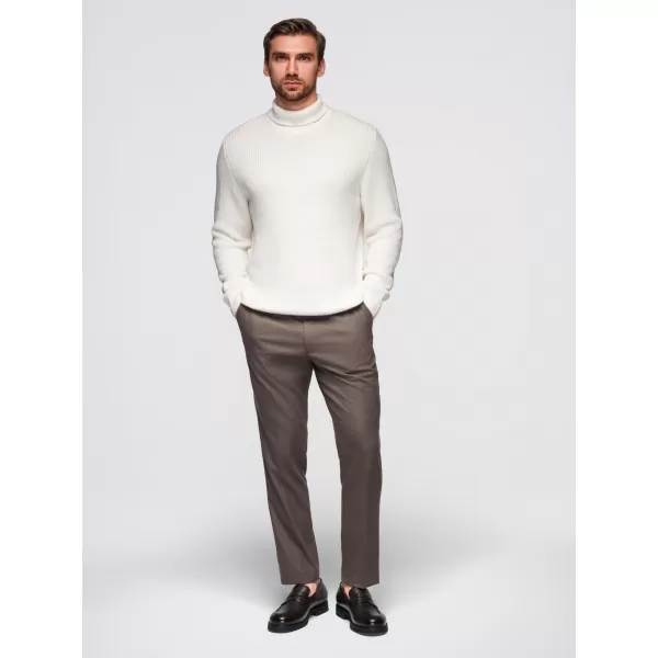  Pánský svetr OMBRE OM-SWTN-0162 WHITE 