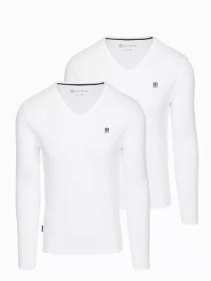 Pánský set trik OMBRE Z103 WHITE/WHITE