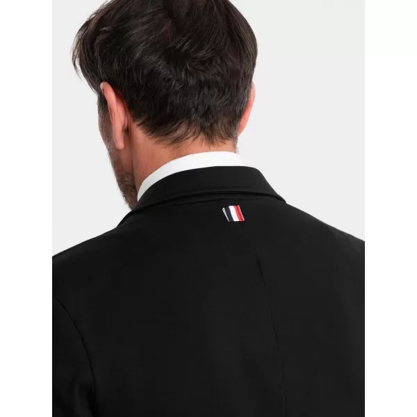  Pánské sako OMBRE OM-BLZB-0101 BLACK 
