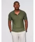 Pánské polo triko OMBRE OM-POSS-0157 OLIVE