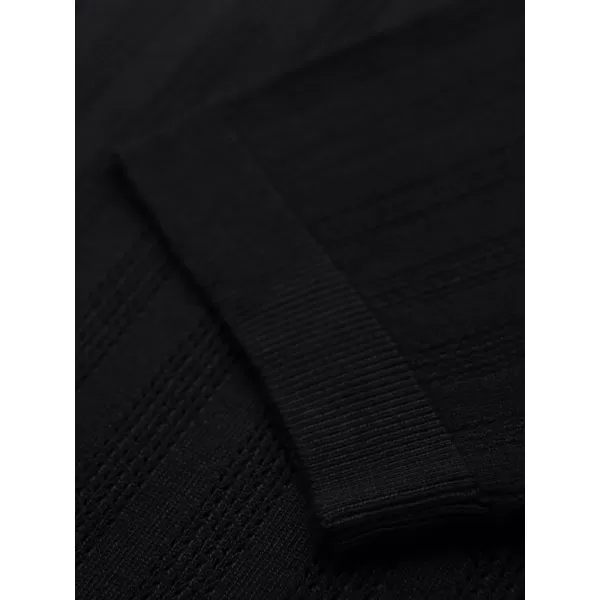  Pánský svetr OMBRE OM-TSCT-0251 BLACK 
