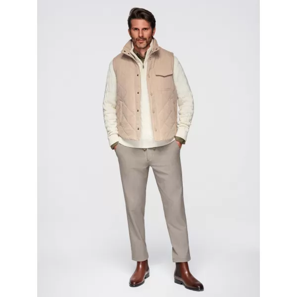 Pánská vesta OMBRE OM-JAVJ-0277 BEIGE 