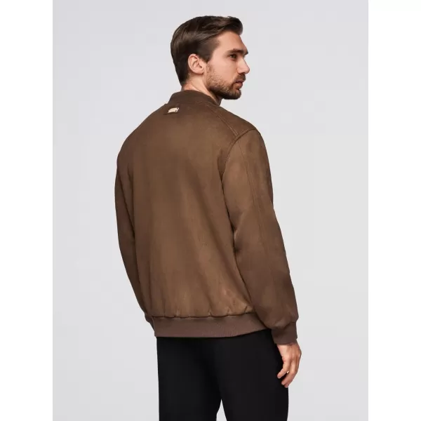  Pánská bunda OMBRE OM-JAFL-0232 BROWN 