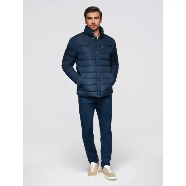  Pánská bunda OMBRE OM-JALP-0260 NAVY BLUE 