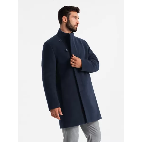  Pánský kabát OMBRE OM-COWC-0141 NAVY BLUE 