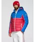 Pánská bunda OMBRE OM-JALP-0206 BLUE AND RED