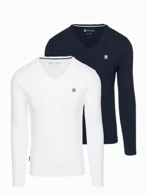Pánský set trik OMBRE Z103 MIX WHITE/BLUE