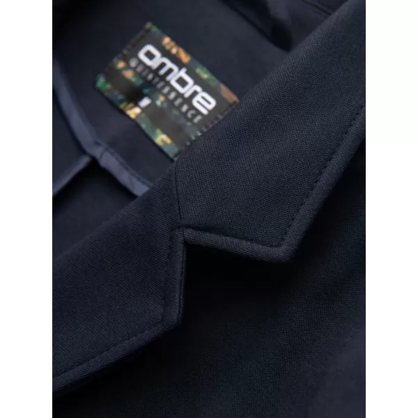  Pánské sako OMBRE OM-BLZB-0101 NAVY BLUE 