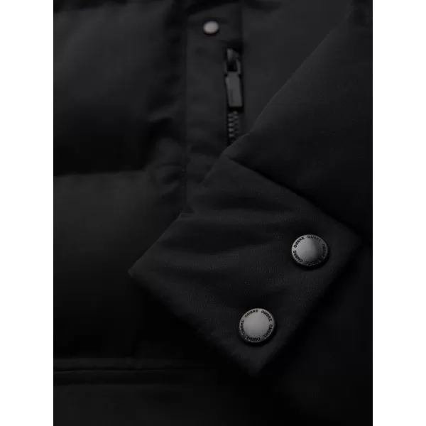  Pánský kabát OMBRE OM-JALJ-0264 BLACK 