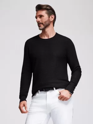 Pánský svetr OMBRE OM-SWSW-0181 BLACK