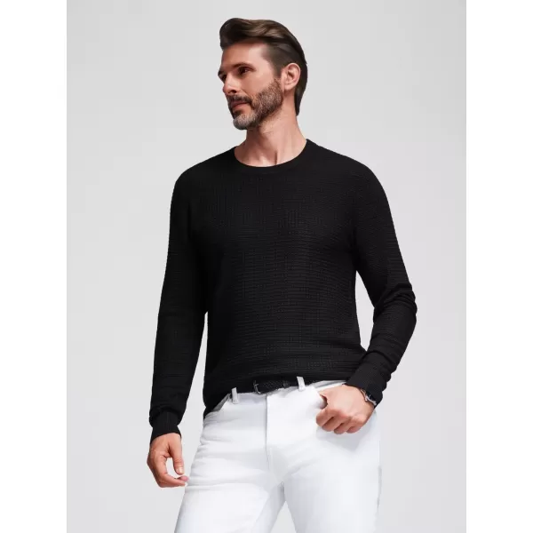  Pánský svetr OMBRE OM-SWSW-0181 BLACK 