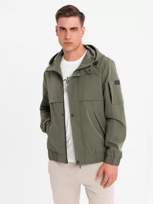 Pánská bunda OMBRE OM-JANP-0225 OLIVE
