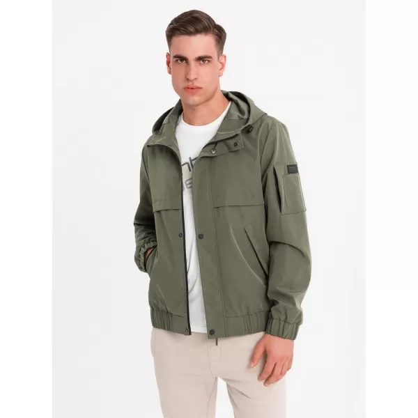  Pánská bunda OMBRE OM-JANP-0225 OLIVE 