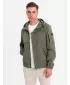 Pánská bunda OMBRE OM-JANP-0225 OLIVE