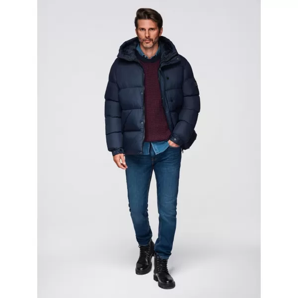  Pánská bunda OMBRE OM-JAHP-0238 NAVY BLUE 