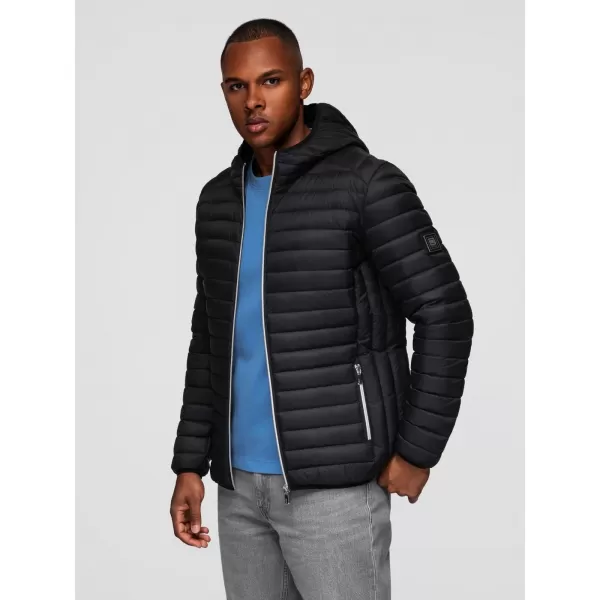  Pánská bunda OMBRE OM-JALJ-0266 BLACK 
