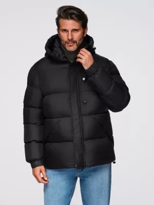 Pánská bunda OMBRE OM-JAHP-0238 BLACK