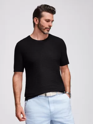 Pánské triko OMBRE OM-TSCT-0253 BLACK